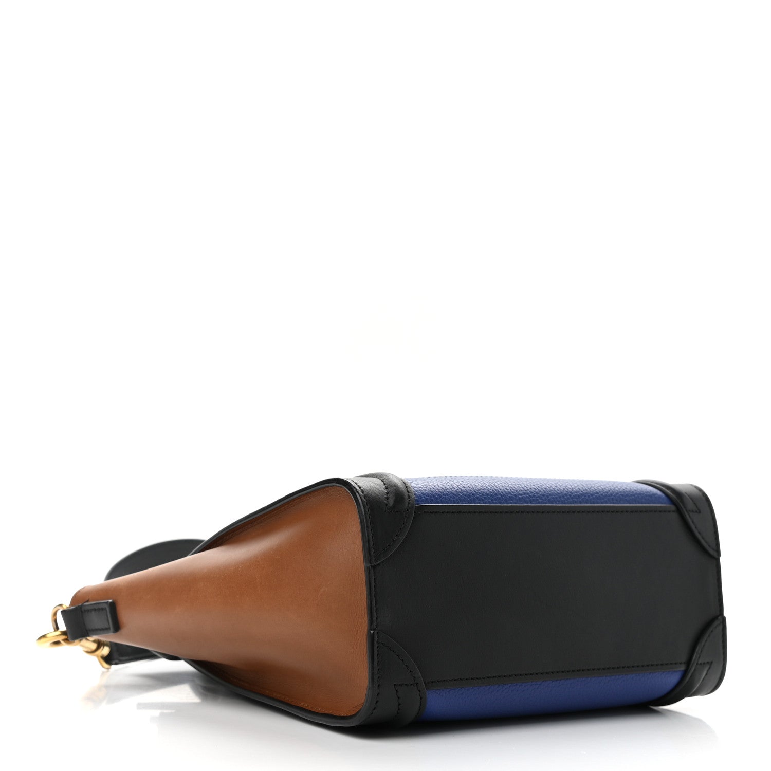 Celine Smooth Drummed Calfskin Nano Tri-Color Luggage Indigo 4 of 9