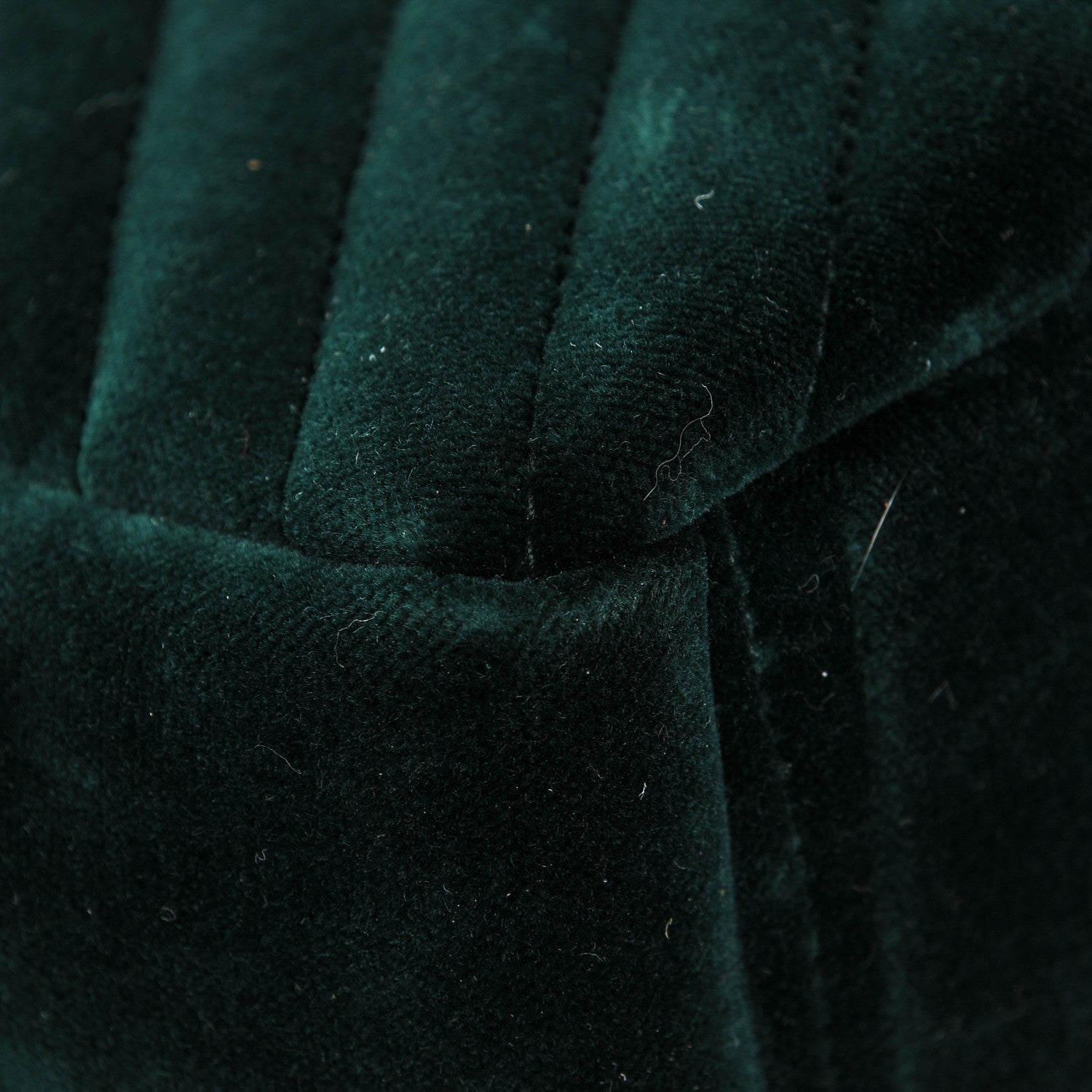 Saint Laurent Velvet Matelasse Chevron Medium Monogram Chain Bag New Dark Green 7 of 10