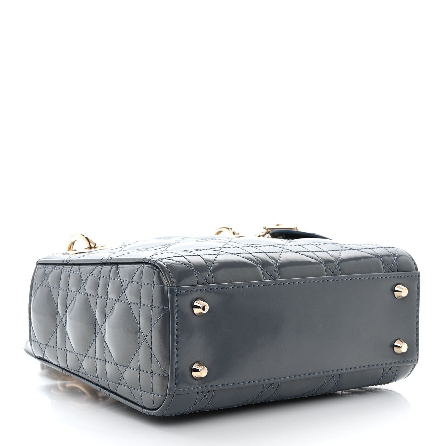 Christian Dior Patent Cannage Mini Lady Dior Pastel Night 4 of 10