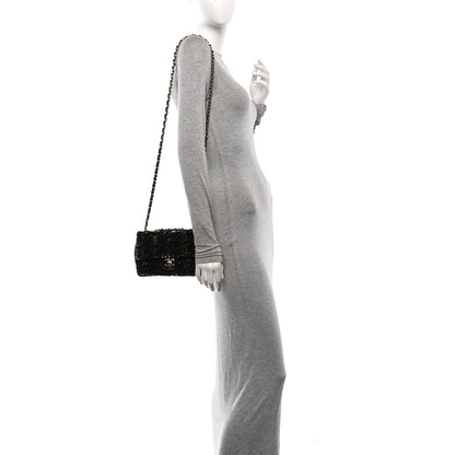 Chanel Sequin CC Small Single Flap Black Multicolor 2 of 10