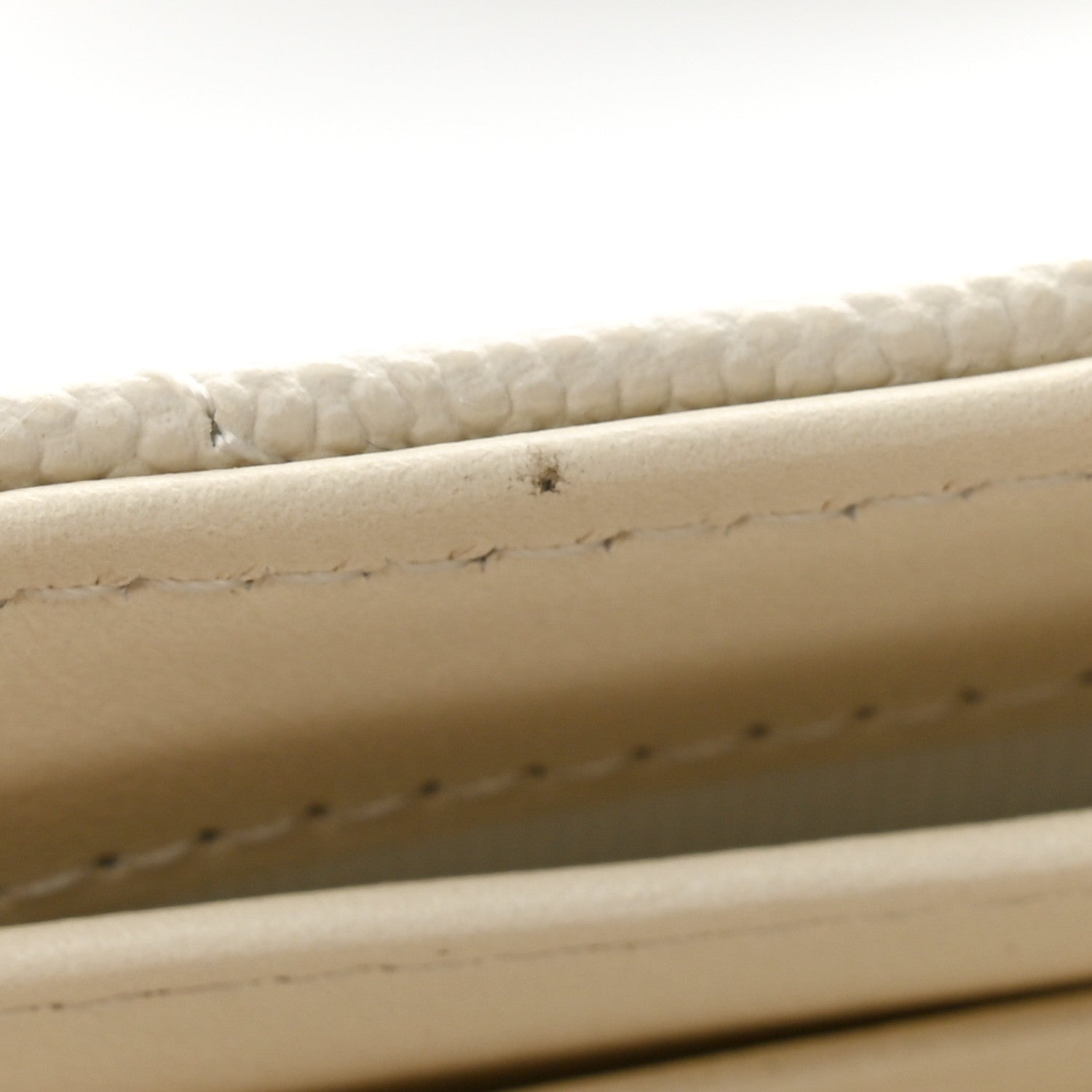 Chanel Caviar Quilted Large Gusset Flap Wallet White 10 of 13