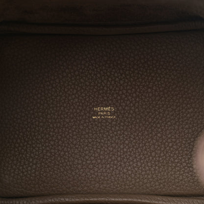 Hermes Taurillon Clemence Picotin Lock 18 PM Etoupe 5 of 11