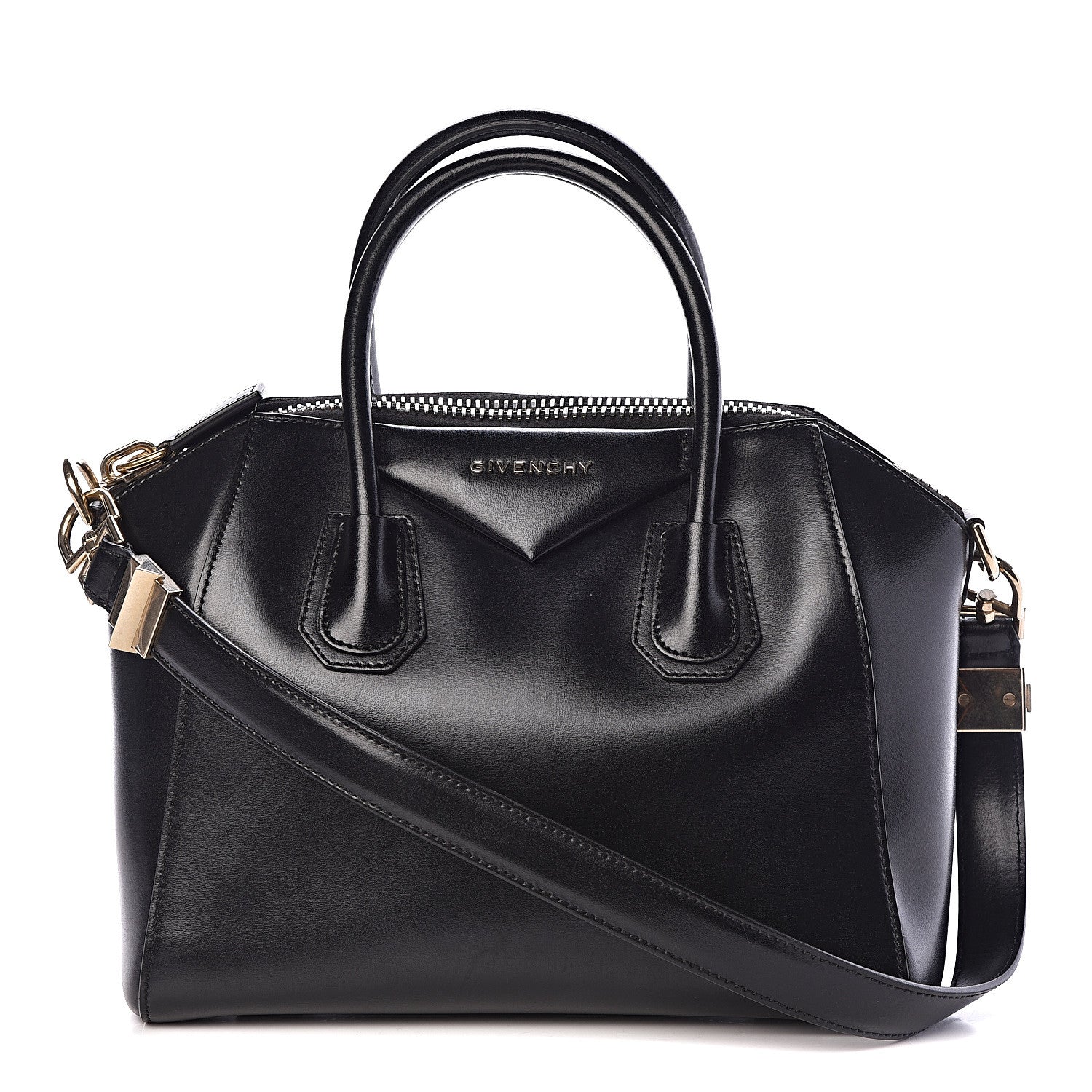 Givenchy Shiny Lord Calfskin Small Antigona Black 1 of 10