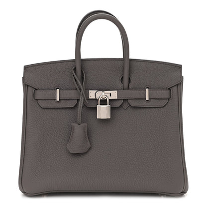 Hermes Togo Birkin 25 Etain 1 of 11