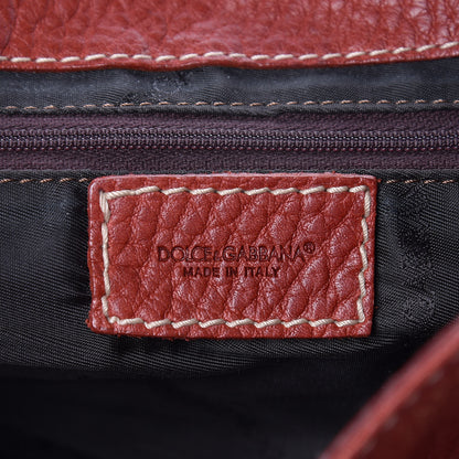 Dolce & Gabbana Calfskin Satchel Red 6 of 14