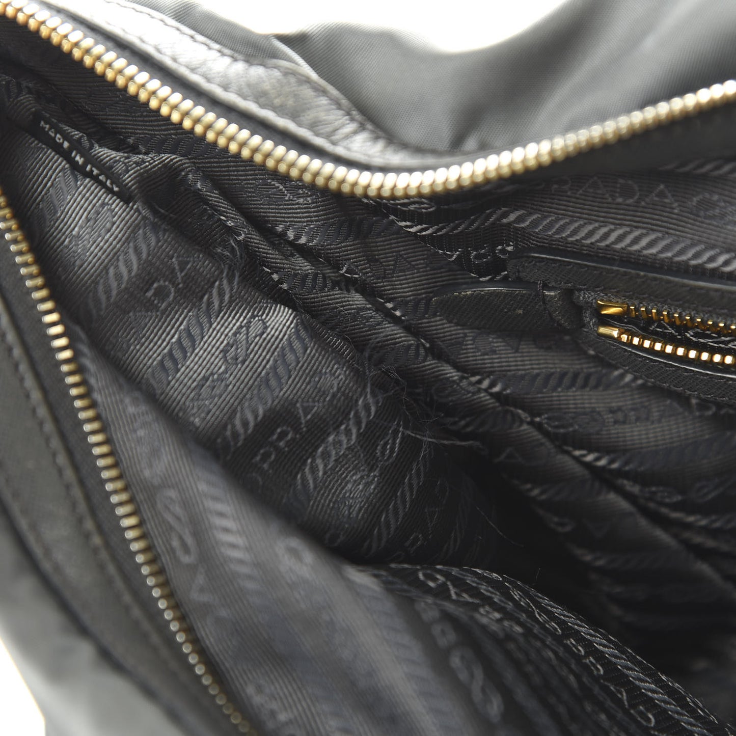 Tessuto Nylon Saffiano Tote Grey