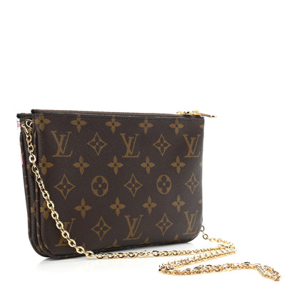 Louis Vuitton Monogram 2019 Christmas Animation Double Zip Pochette 3 of 10