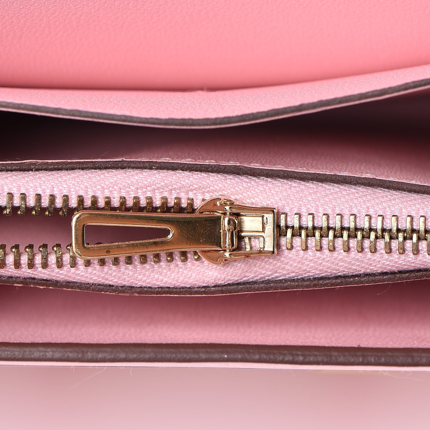Hermes Tadelakt Lizard Constance Short Wallet Rose Sakura Bougainvillea 14 of 15