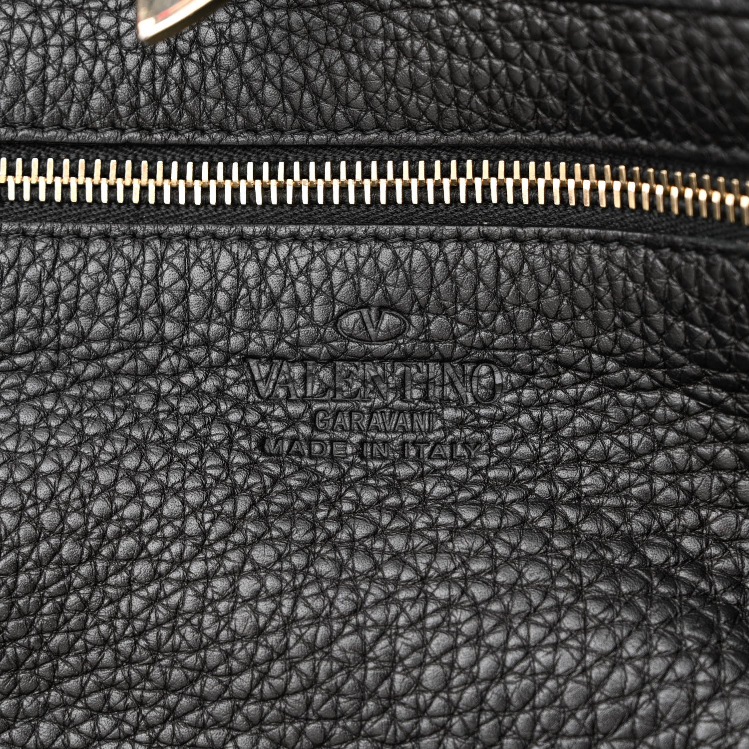 Valentino Garavani Pebbled Calfskin Medium Rockstud Tote Black 6 of 20