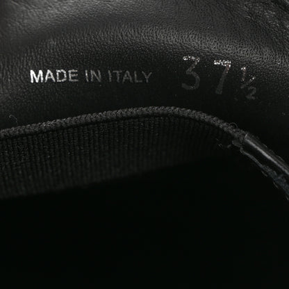 Prada Spazzolato Metal Triangle Logo 50mm Loafers 37.5 Black 7 of 10