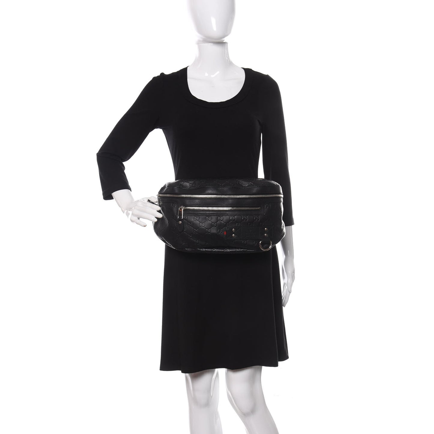 Guccissima Web Belt Bag Black