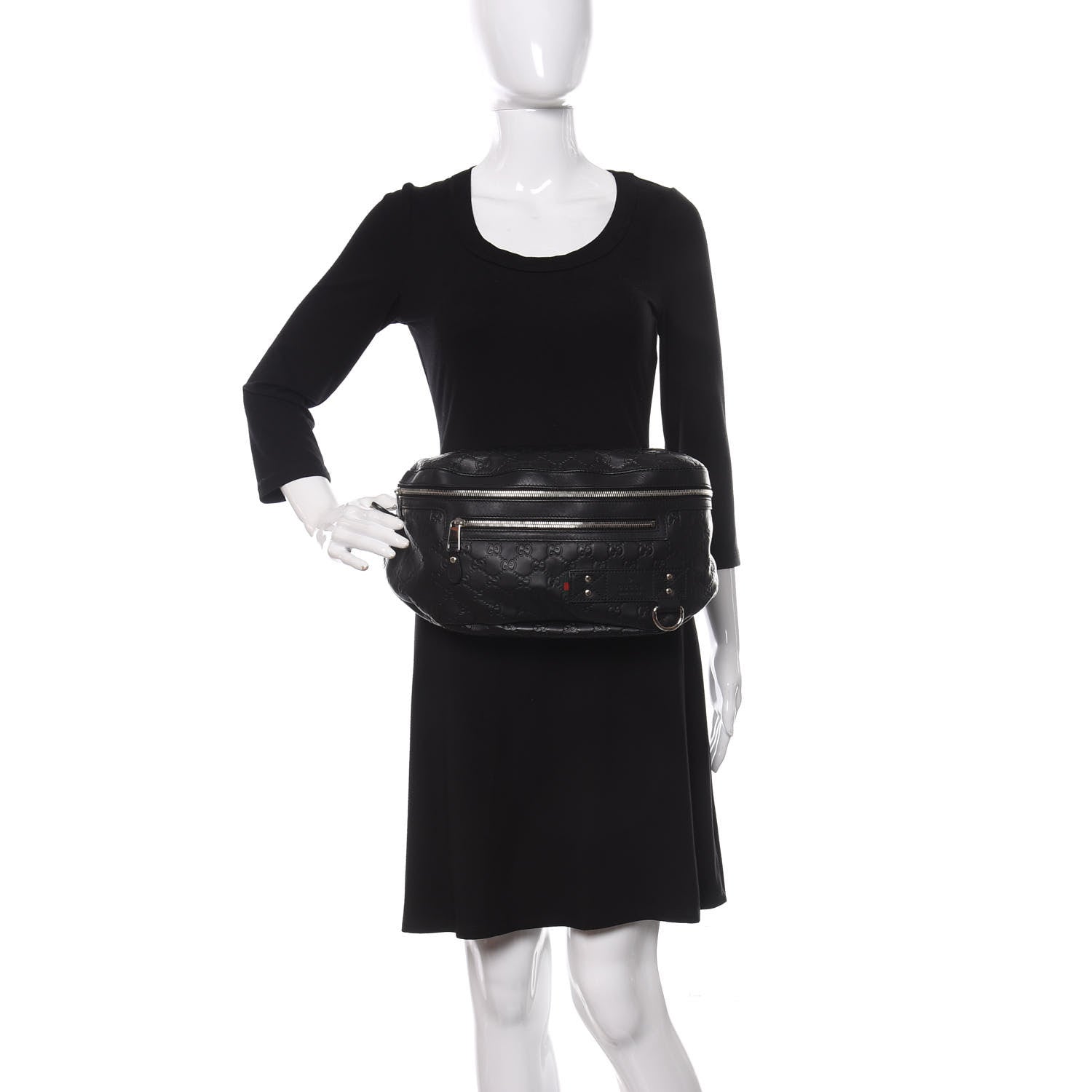 Gucci Guccissima Web Belt Bag Black 2 of 12