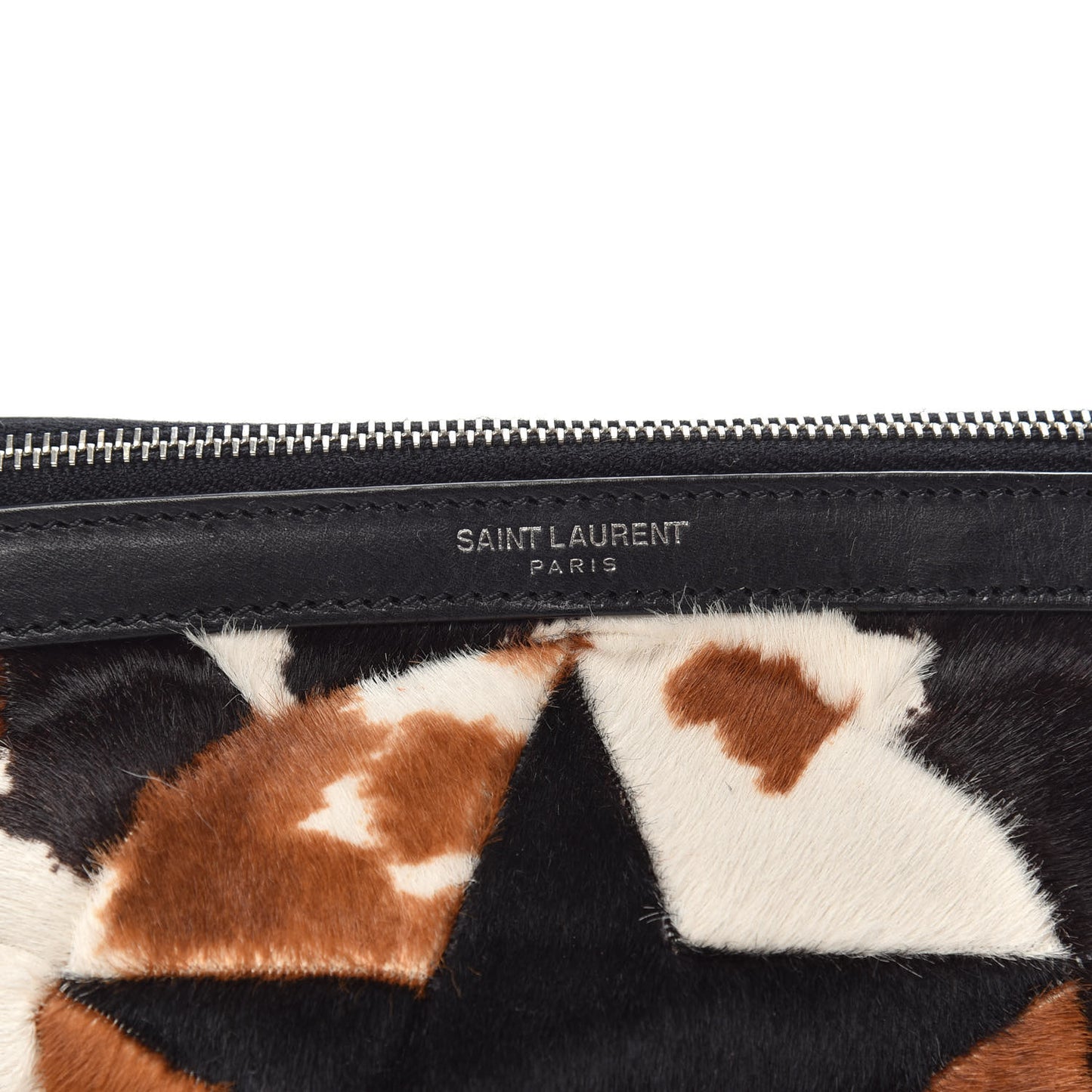 Calfskin Calf Hair Pony Belt Bag Multicolor