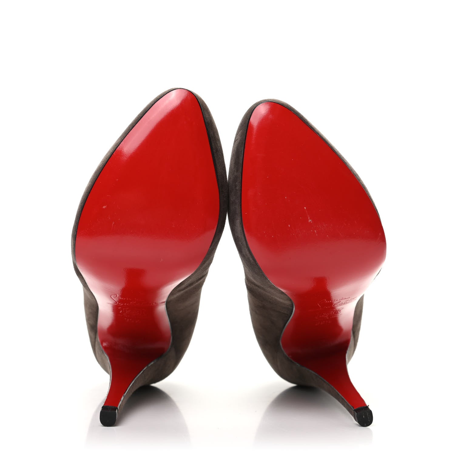 Christian Louboutin Suede Royal Miss Clichy 140 Pumps 39.5 Brown 5 of 7