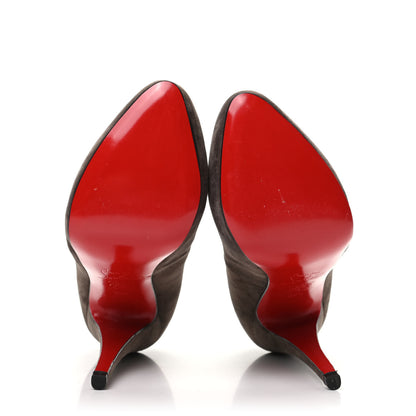 Christian Louboutin Suede Royal Miss Clichy 140 Pumps 39.5 Brown 5 of 7
