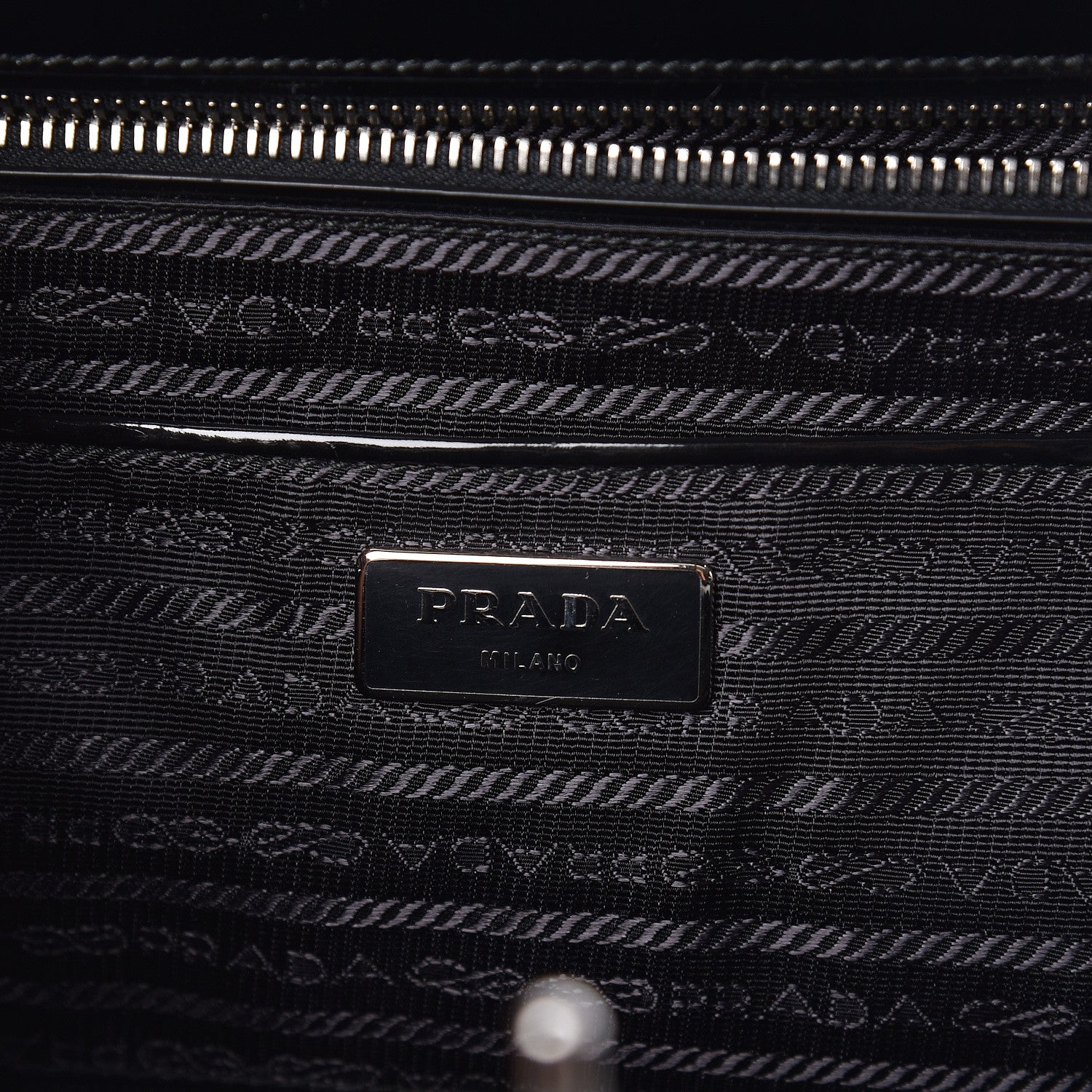 Prada Spazzolato Frame Bag Black 6 of 10