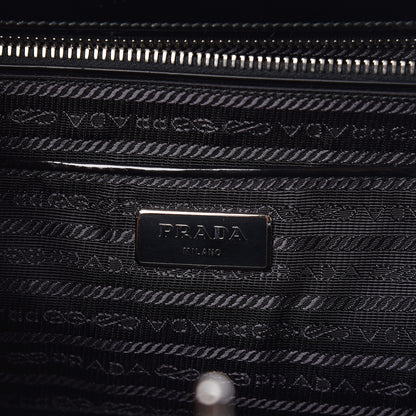 Prada Spazzolato Frame Bag Black 6 of 10