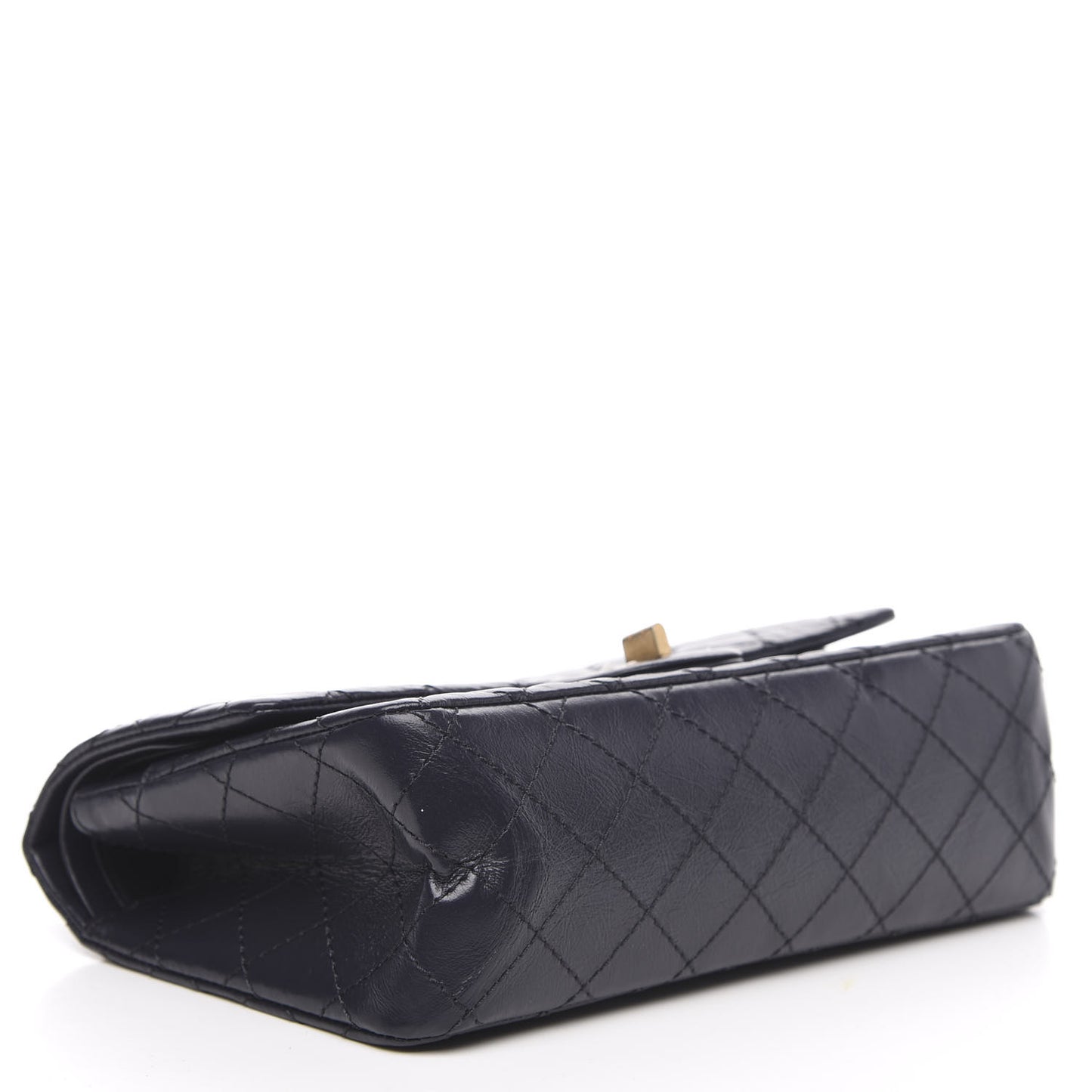 Aged Calfskin Quilted 2.55 Reissue 225 Flap Navy