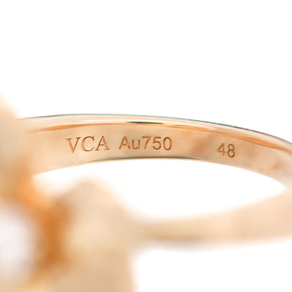 Van Cleef & Arpels 18K Yellow Gold Diamond Small Frivole Ring 48 4.5 5 of 6