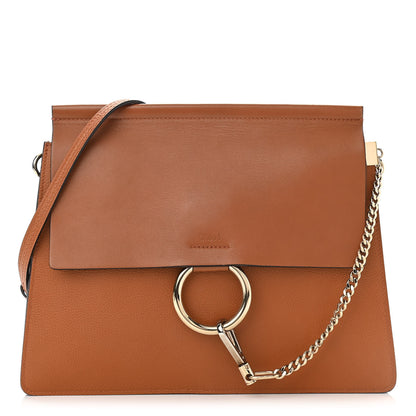 Chloe Calfskin Medium Faye Shoulder Bag Caramel 1 of 9