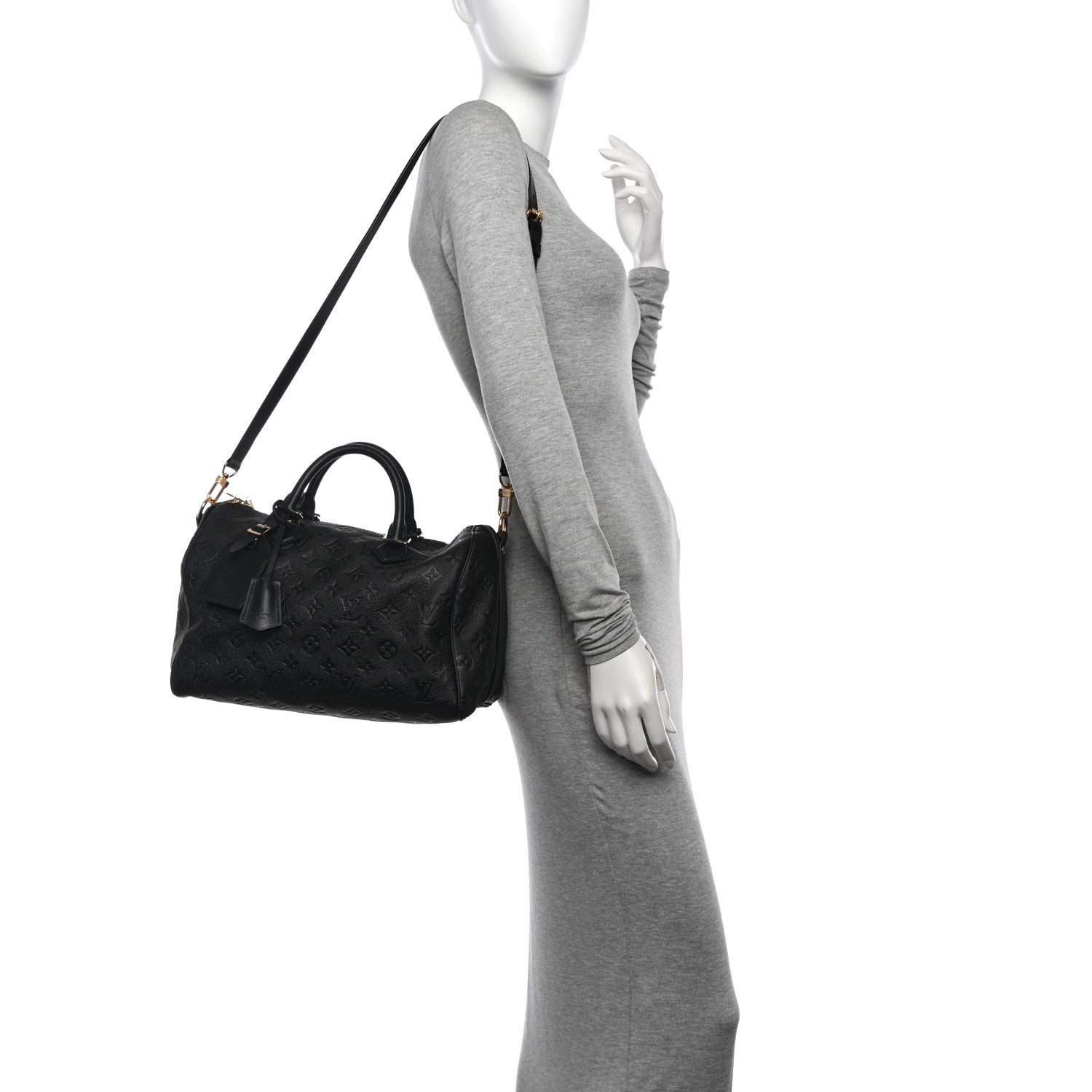 Louis Vuitton Empreinte Monogram Speedy Soft 30 Black 2 of 9