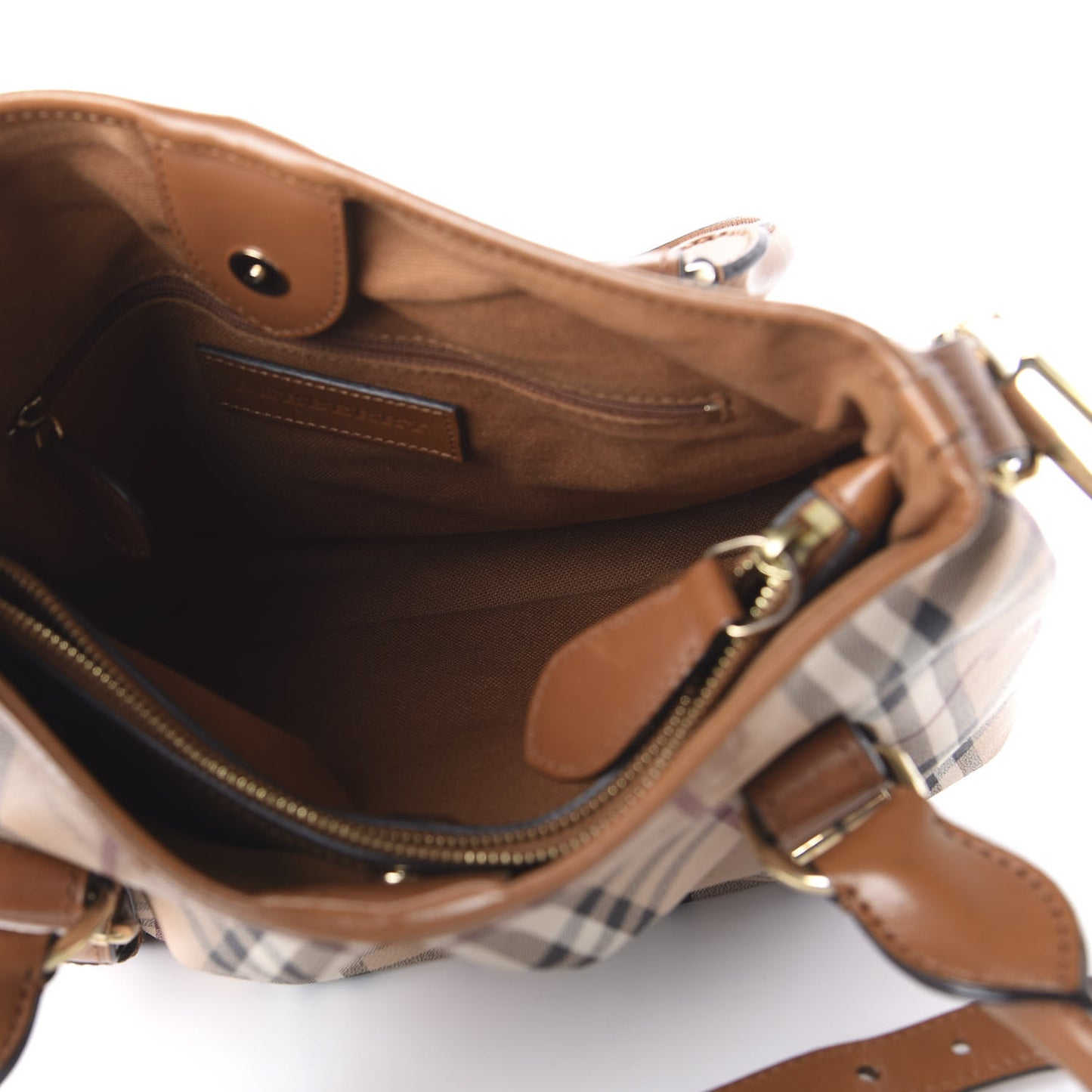 Haymarket Check Small Northfield Tote Mid Camel