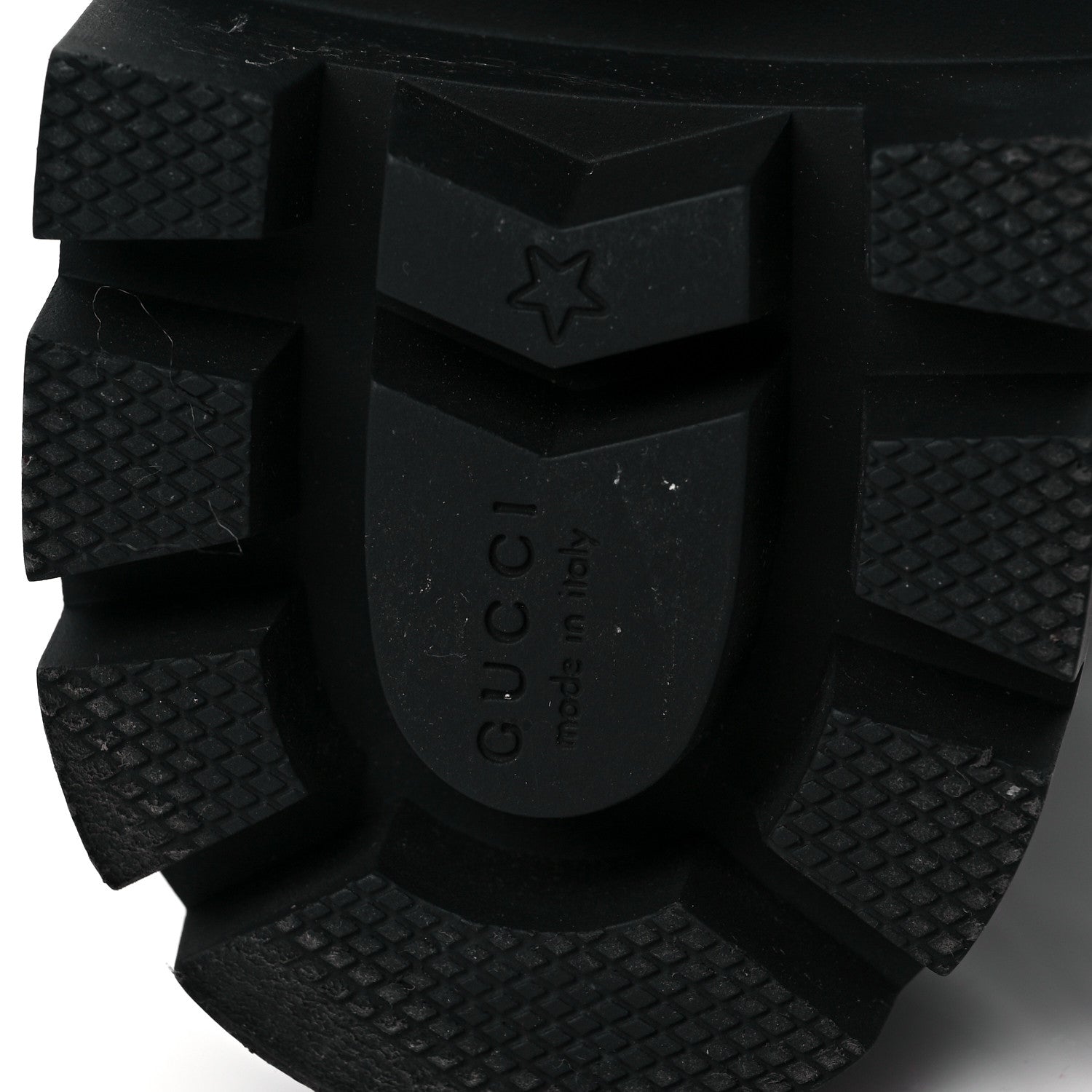 Gucci Nappa Frances GG Matelasse Platform Combat Boots 39 Black 6 of 7