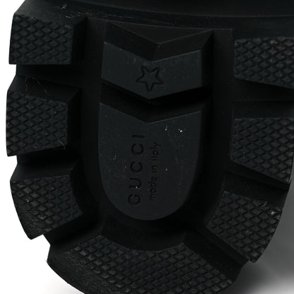 Gucci Nappa Frances GG Matelasse Platform Combat Boots 39 Black 6 of 7