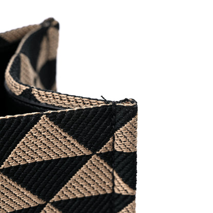 Prada Jacquard Saffiano Triangolo Symbole Embroidered Large Tote Black Corda 10 of 11