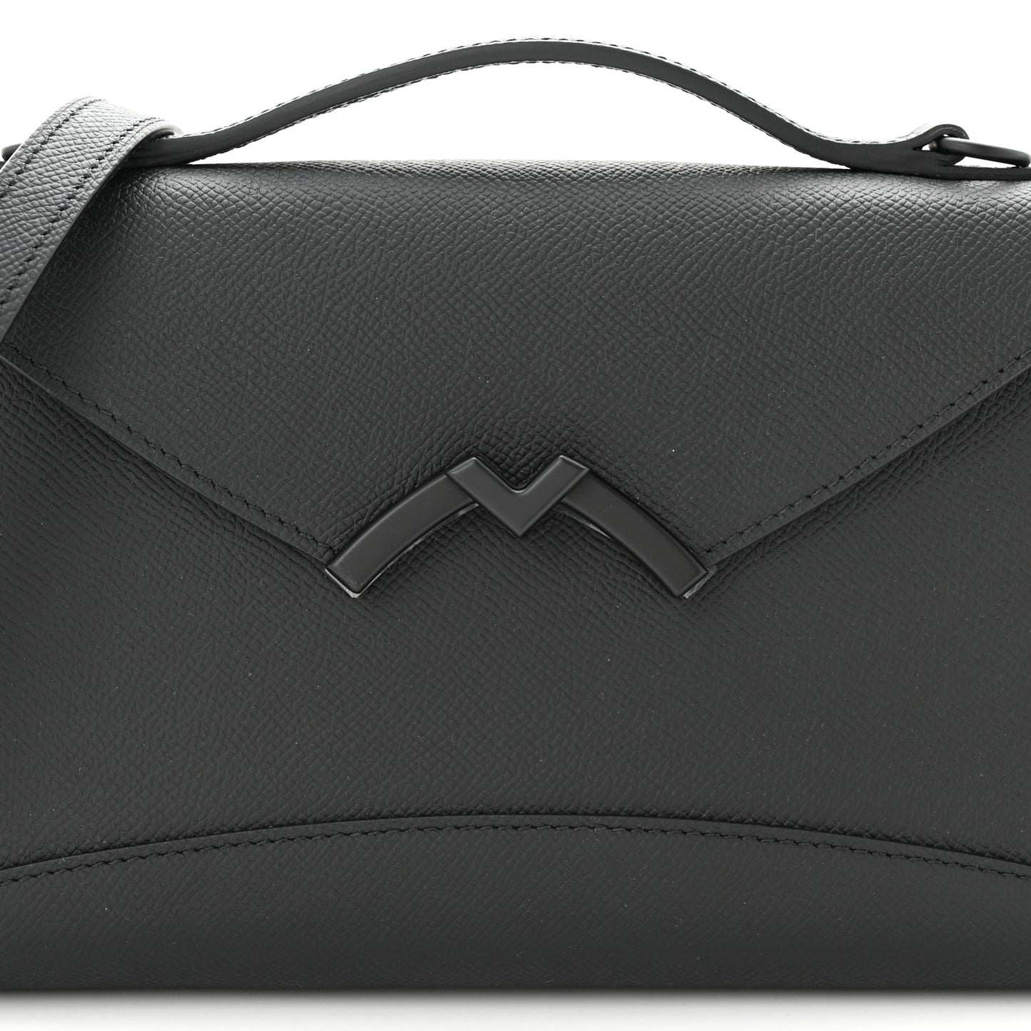 Carat Calfskin Gabrielle Clutch Ultra Black