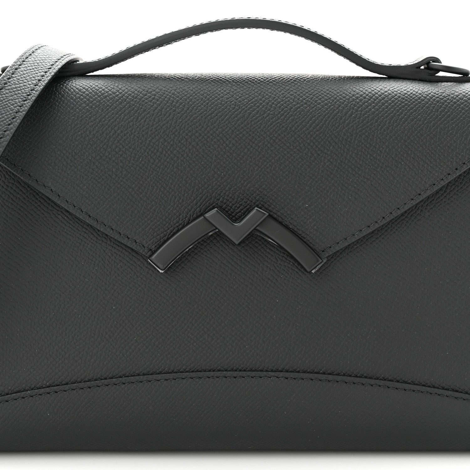 Moynat Carat Calfskin Gabrielle Clutch Ultra Black 7 of 9