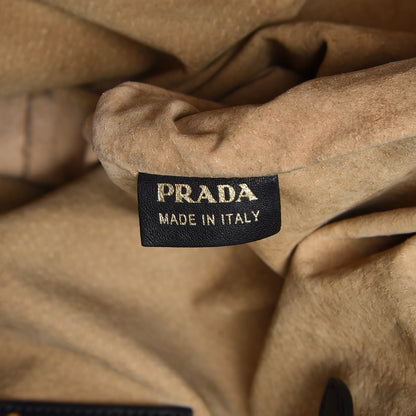 Prada Soft Calf Tote Black 7 of 15