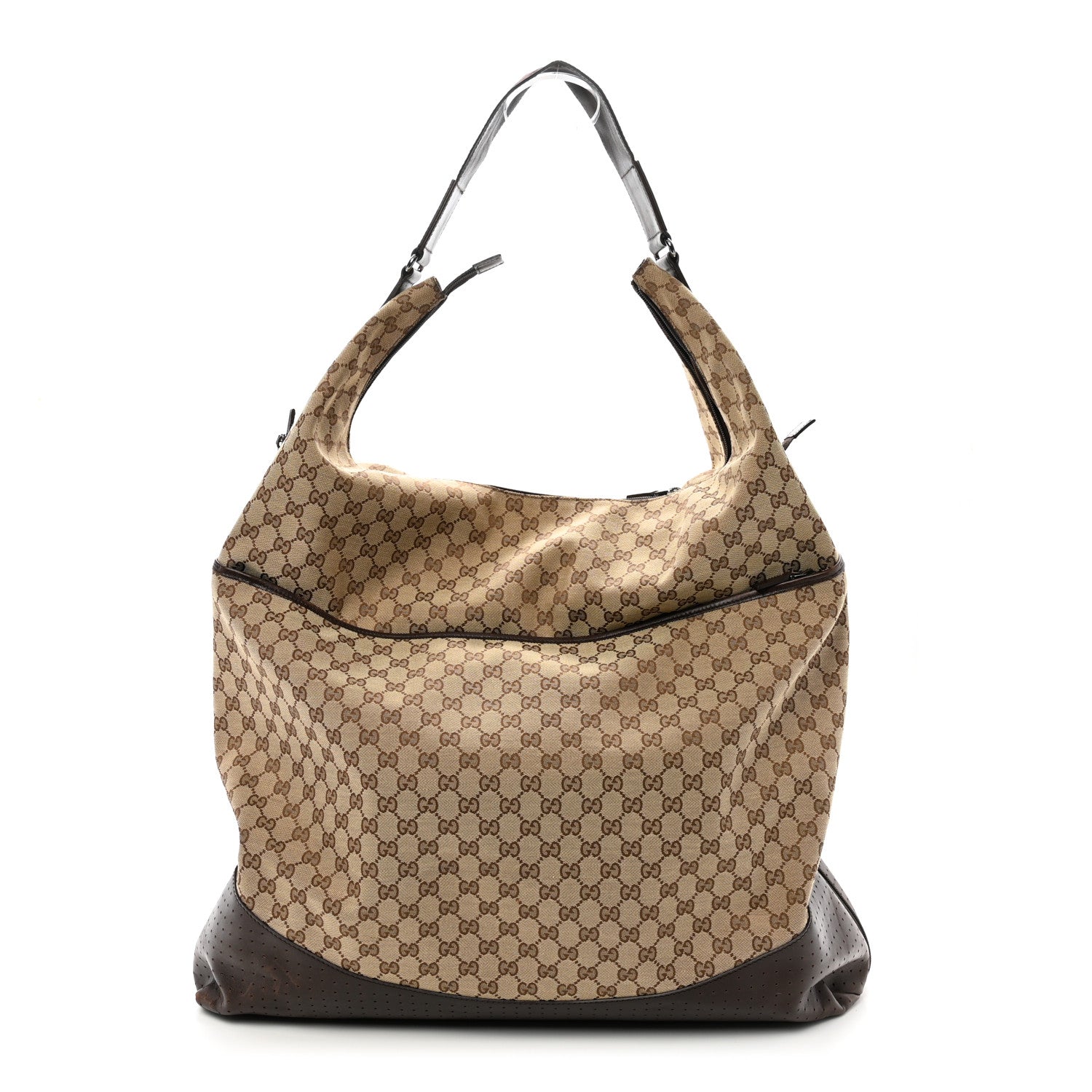 Gucci Monogram GG Large Garment Hobo Dark Brown 1 of 15
