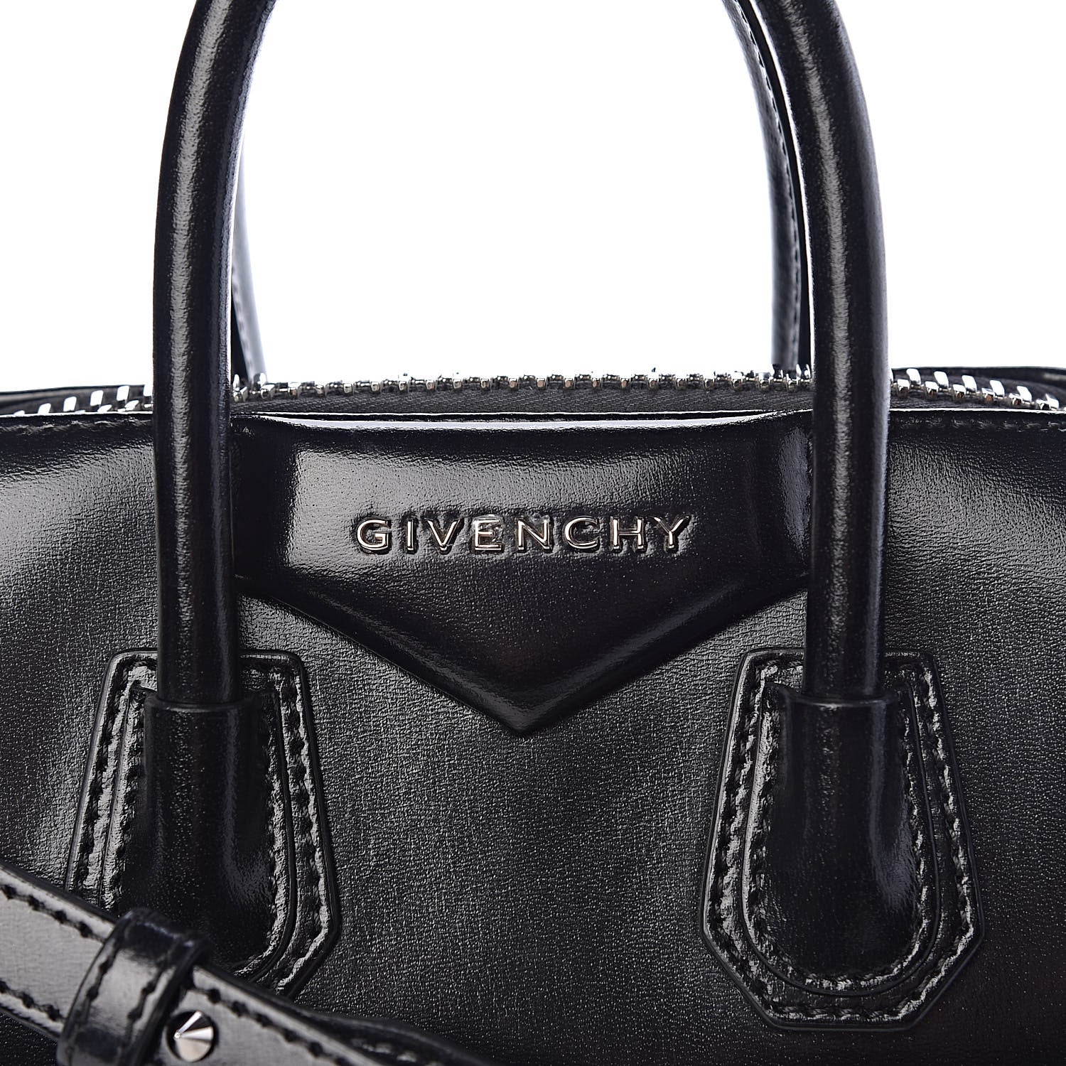 Givenchy Shiny Lord Calfskin Mini Antigona Black 10 of 10