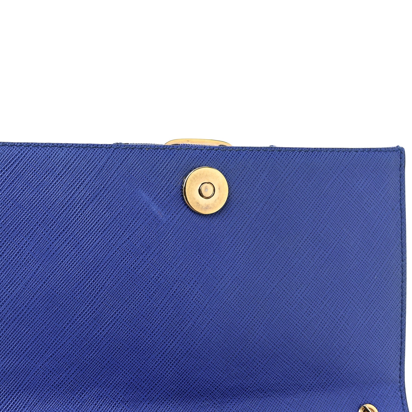 Printed Calfskin Ginny Shoulder Bag Blue