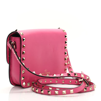 Valentino Garavani Vitello Rockstud Flap Crossbody Bag Peony 3 of 11