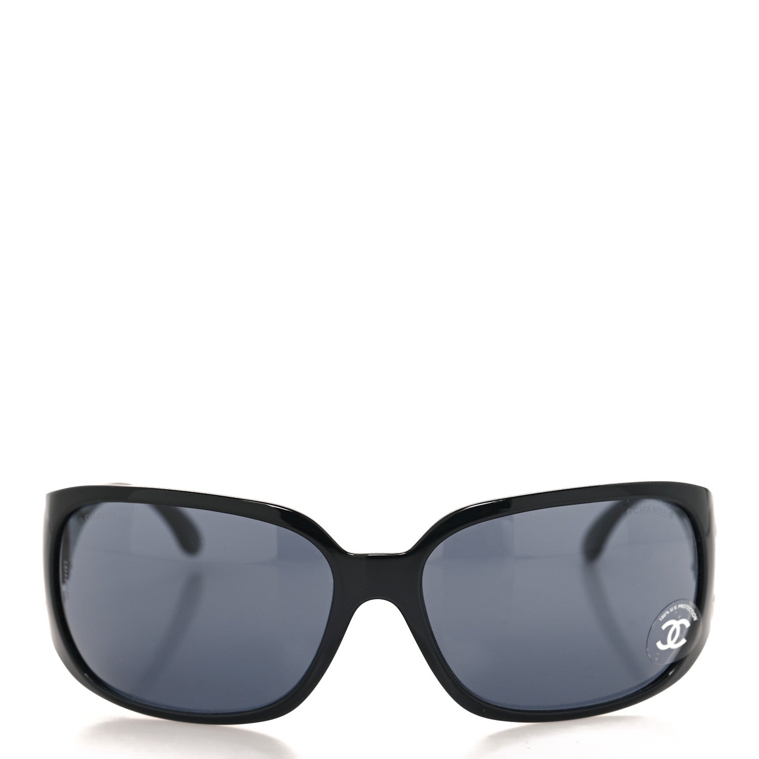 Chanel Acetate CC Sunglasses 6014 Black 2 of 7