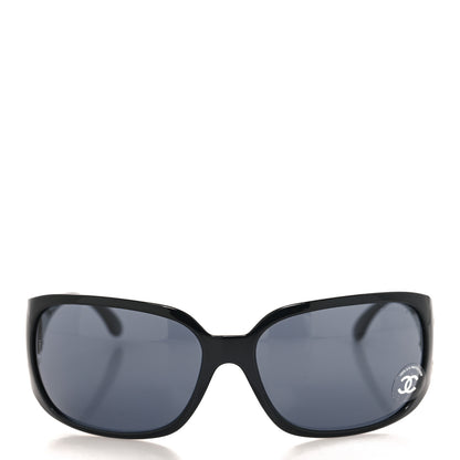 Chanel Acetate CC Sunglasses 6014 Black 2 of 7