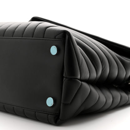 Saint Laurent Calfskin Y Quilted Monogram Large Loulou Chain Satchel Black 10 of 10