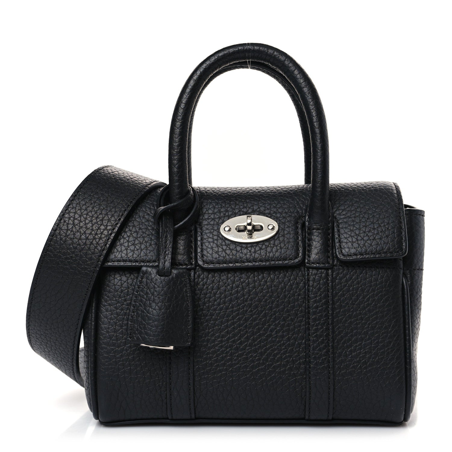 Mulberry Small Classic Grain Mini Bayswater Black 1 of 8