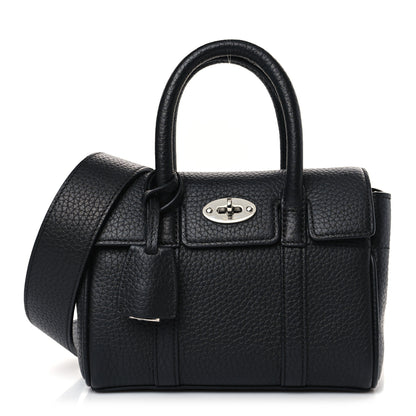 Mulberry Small Classic Grain Mini Bayswater Black 1 of 8