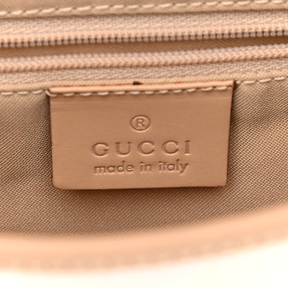 Gucci Monogram Small Jackie O Hobo White Brown 6 of 11