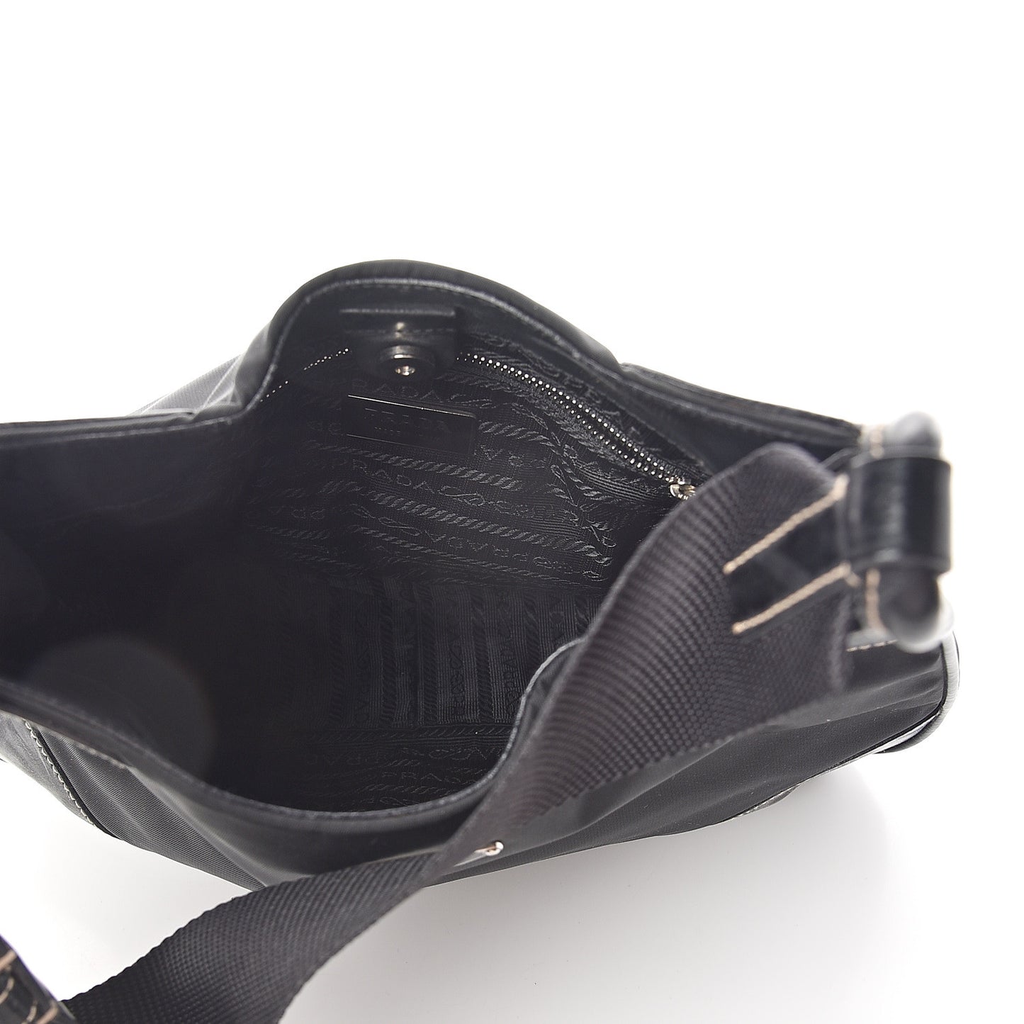 Tessuto Light Nylon Shoulder Bag Black