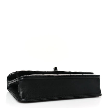 Chanel Lambskin Quilted Trendy CC Wallet On Chain WOC So Black 4 of 10
