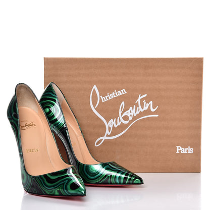 Christian Louboutin Patent Malachite So Kate 120 Pumps 36 Vert 9 of 9