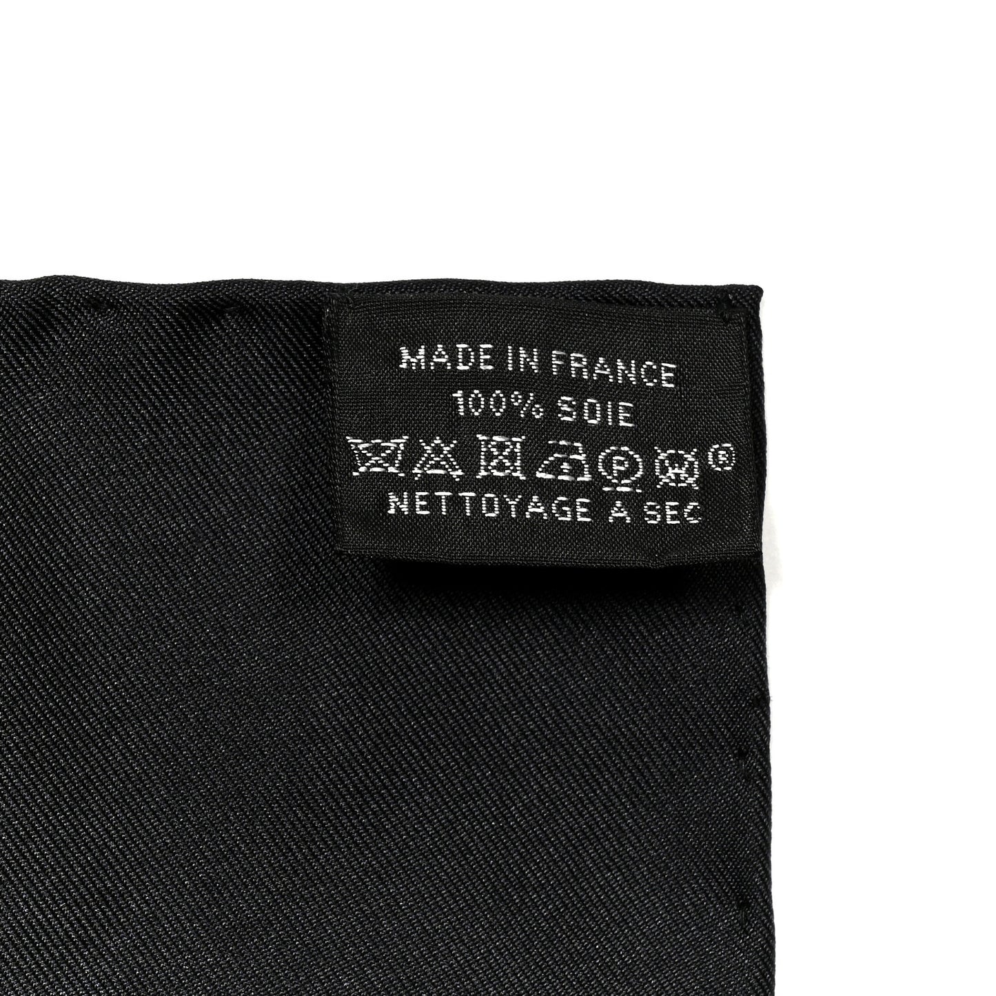 Silk Brides De Gala Scarf 90 Black Creme Gold