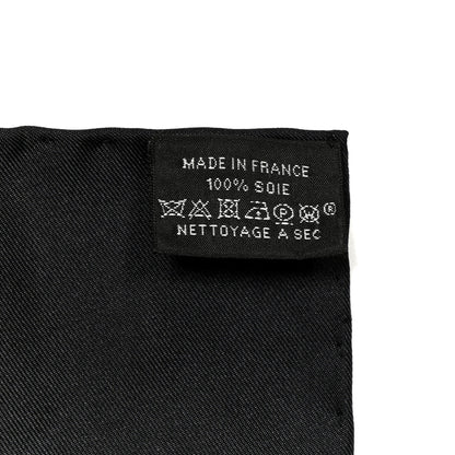 Hermes Silk Brides De Gala Scarf 90 Black Creme Gold 2 of 4