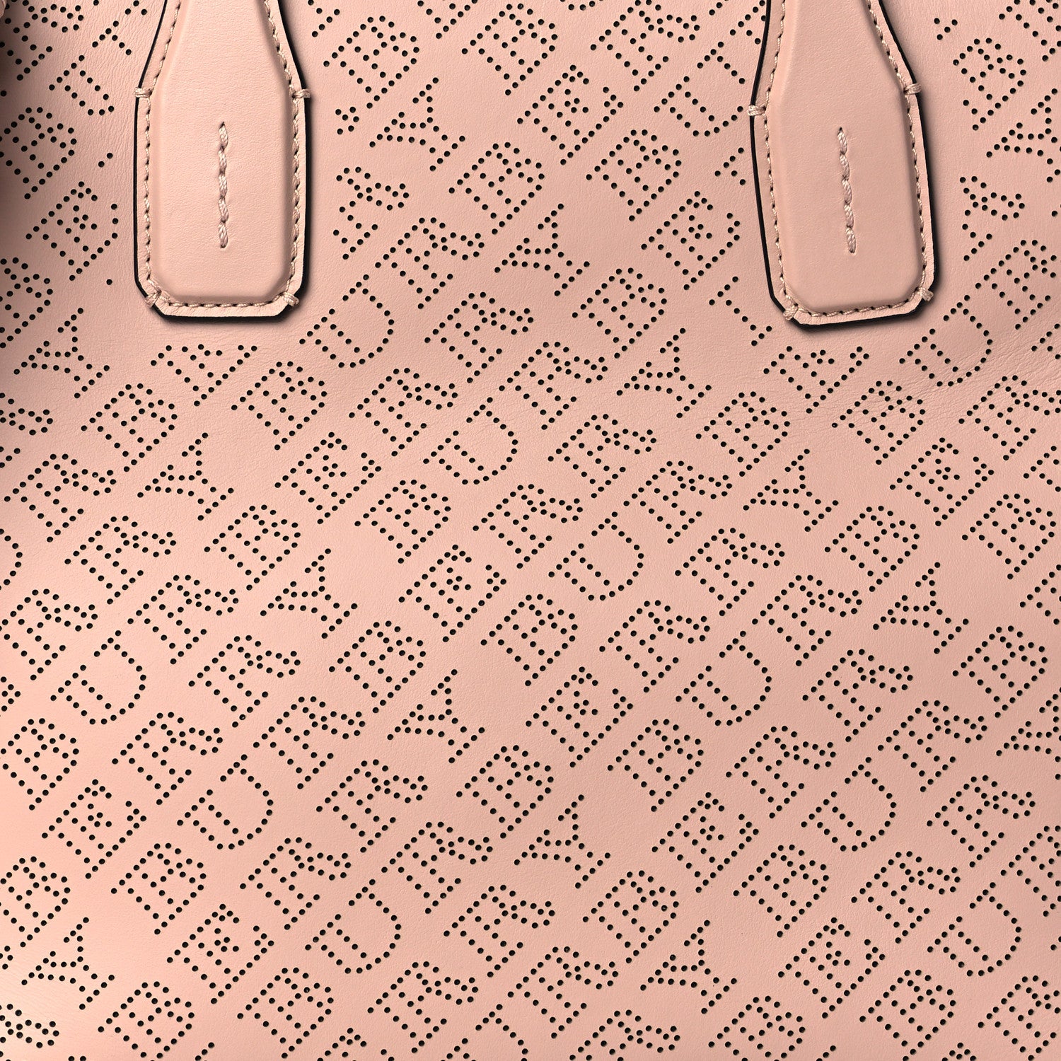 Burberry Calfskin Perforated Medium Banner Tote Chalk Pale Pink 8 of 10