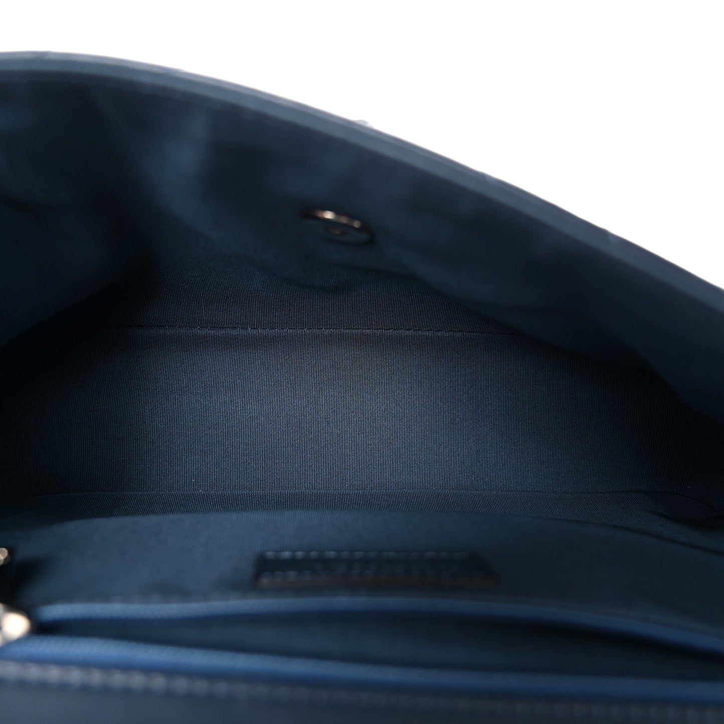Lambskin Chevron Medium Single Flap Navy