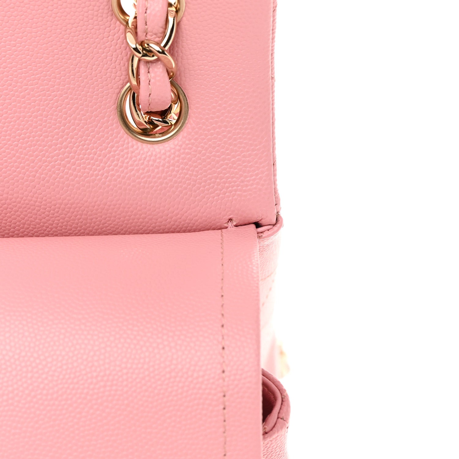 Chanel Caviar Quilted Jumbo Double Flap Pink 11 of 12